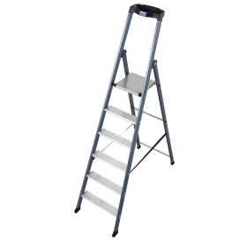 Krause Monto Stufen-Stehleiter SePro S eloxiert 6 Stufen