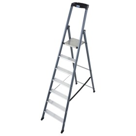 Krause Monto Stufen-Stehleiter SePro S eloxiert 7 Stufen