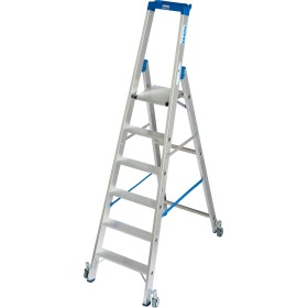 Krause Stabilo Stufen-Stehleiter, fahrbar 6 Stufen