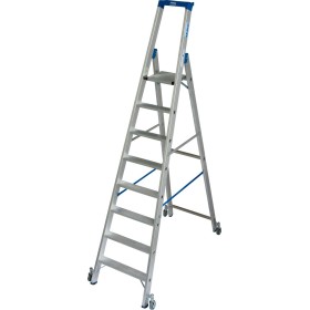 Krause Stabilo Stufen-Stehleiter, fahrbar 8 Stufen