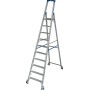 Krause Stabilo Stufen-Stehleiter, fahrbar 10 Stufen