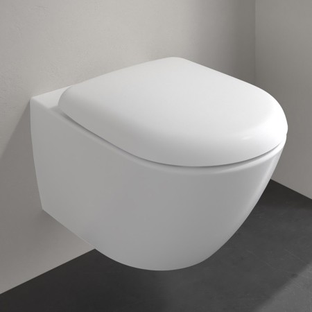 Villeroy & Boch Antao WC sospeso senza bordo, a scarico orizzontale, con TwistFlush