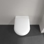 Villeroy & Boch Antao WC sospeso senza bordo, a scarico orizzontale, con TwistFlush - vista tecnica