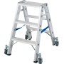 Krause Stabilo Stufen-Doppelleiter, fahrbar 2x3 Stufen - Detailansicht