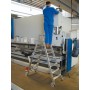 Krause Stabilo Stufen-Doppelleiter, fahrbar 2x3 Stufen - Detailansicht