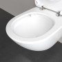 Villeroy & Boch Antao WC sospeso senza bordo, a scarico orizzontale, con TwistFlush - vista tecnica