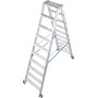 Krause Stabilo Stufen-Doppelleiter, fahrbar 2x10 Stufen