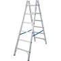 Krause Stabilo Sprossen-Doppelleiter 2x6 Sprossen - technische Ansicht