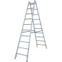 Krause Stabilo Sprossen-Doppelleiter 2x10 Sprossen - technische Ansicht