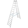 Krause Stabilo Sprossen-Doppelleiter 2x14 Sprossen - Detailansicht