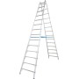 Krause Stabilo Sprossen-Doppelleiter 2x14 Sprossen - technische Ansicht