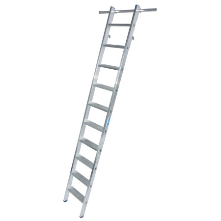 Krause Scala-scaffale a gradini agganciabile, con 2 paia di ganci agganciabili, 10 gradini