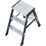 Krause Monto Stufen-Doppelleiter SePro D eloxiert 2x3 Stufen