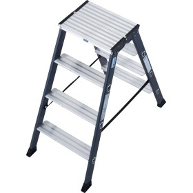 Krause Échelle double Monto Stufen-Doppelleiter SePro D anodisée 2x4 marches