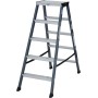 Krause Échelle double SePro D en aluminium anodisé 2x5 marches - vue détaillée