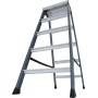 Krause Échelle double SePro D en aluminium anodisé 2x5 marches - vue technique