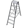 Krause Monto Stufen-Doppelleiter SePro D eloxiert 2x7 Stufen