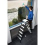 Krause Monto Stufen-Doppelleiter SePro D eloxiert 2x7 Stufen