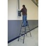 Krause Monto Stufen-Doppelleiter SePro D eloxiert 2x7 Stufen - Detailansicht