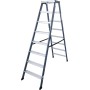 Krause Monto Stufen-Doppelleiter SePro D eloxiert 2x8 Stufen - Detailansicht