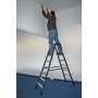 Krause Monto Stufen-Doppelleiter SePro D eloxiert 2x8 Stufen