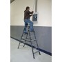 Krause Monto Stufen-Doppelleiter SePro D eloxiert 2x8 Stufen - Detailansicht