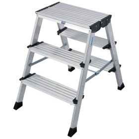 Krause MONTO Doppel-KlappTritt Treppo alu, 2x3 Stufen