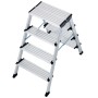 Krause Scaletta doppia pieghevole MONTO Treppo in alluminio, 2x4 gradini - vista dettagliata