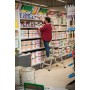 Krause Scaletta doppia pieghevole MONTO Treppo in alluminio, 2x4 gradini - vista tecnica