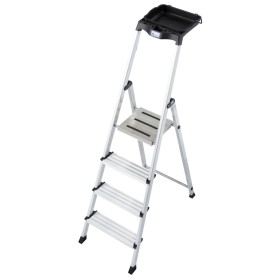 Krause MONTO Stufen-StehLeiter Secury mit MultiGrip System, 4 Stufen