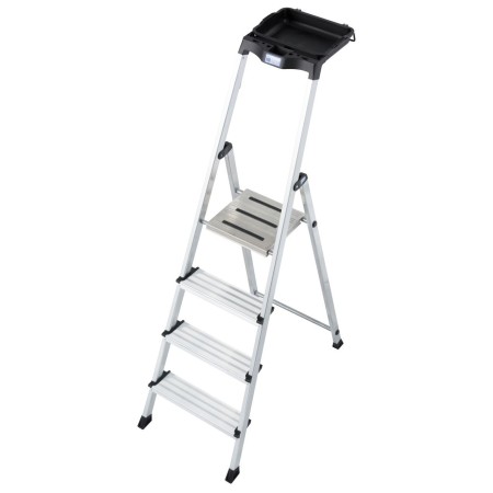 Krause MONTO Stufen-StehLeiter Secury mit MultiGrip System, 4 Stufen