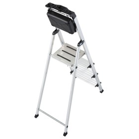 Escabeau sécurisé MONTO avec système MultiGrip, 4 marches