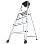Krause MONTO Stufen-StehLeiter Secury mit MultiGrip System, 4 Stufen - technische Ansicht