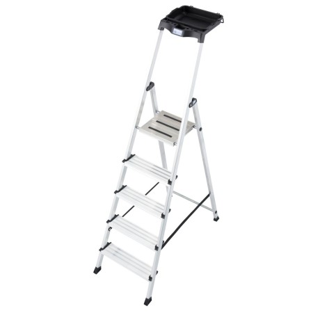 Krause MONTO Stufen-StehLeiter Secury mit MultiGrip System, 5 Stufen