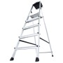 Krause MONTO Stufen-StehLeiter Secury mit MultiGrip System, 5 Stufen - technische Ansicht