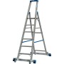 Krause Stabilo Stufen-Stehleiter, fahrbar mit Traverse 6 Stufen - Produktansicht