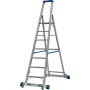 Krause Stabilo Stufen-Stehleiter, fahrbar mit Traverse 7 Stufen - Produktansicht