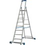Krause Stabilo Stufen-Stehleiter, fahrbar mit Traverse 8 Stufen - Produktansicht