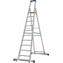 Krause Stabilo Stufen-Stehleiter, fahrbar mit Traverse 10 Stufen - Produktansicht