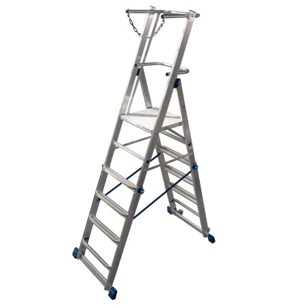 Krause Stabilo Teleskop-Plattformleiter, 6-8 Sprossen