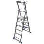 Krause Stabilo Teleskop-Plattformleiter, 6-8 Sprossen - Detailansicht