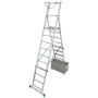 Krause Stabilo Teleskop-Plattformleiter, 8-10 Sprossen