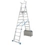 Krause Stabilo Teleskop-Plattformleiter, 8-10 Sprossen - Detailansicht