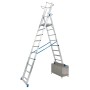 Krause Stabilo Teleskop-Plattformleiter, 8-10 Sprossen - technische Ansicht