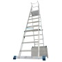 Krause Stabilo Teleskop-Plattformleiter, 8-10 Sprossen - Produktansicht
