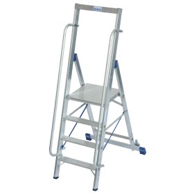 Krause Stabilo Stufen-Stehleiter mit grosser Standplattform 4 Stufen