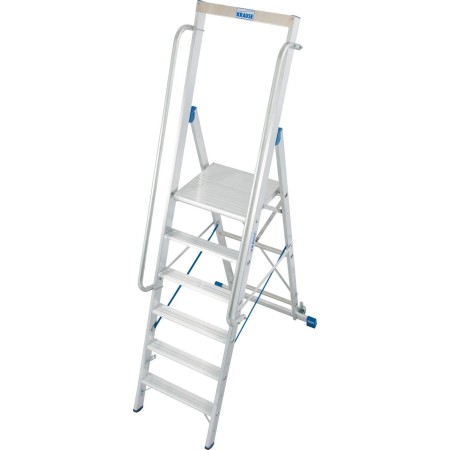Krause Stabilo Stufen-Stehleiter mit grosser Standplattform 6 Stufen