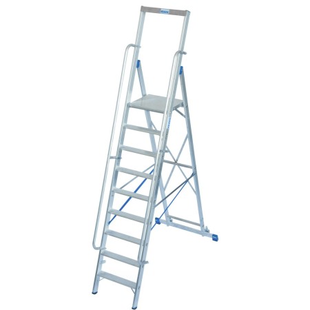 Krause Stabilo Stufen-Stehleiter mit grosser Standplattform 9 Stufen