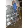Krause Stabilo Stufen-Stehleiter mit grosser Standplattform 10 Stufen - technische Ansicht