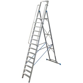 Krause Stabilo Stufen-Stehleiter mit grosser Standplattform 14 Stufen